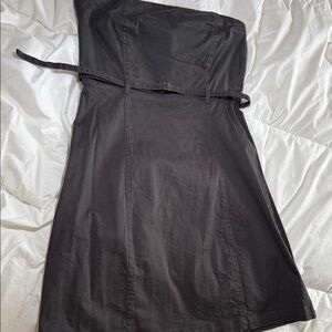 Chic Black Strapless Dress